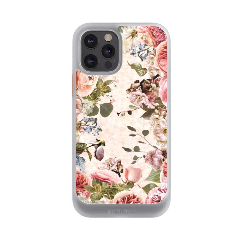iPhone 12 Pro NIVOcore Flower Frame Peonies Pastel