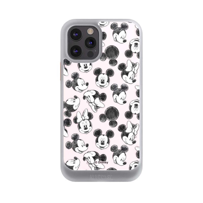 iPhone 12 Pro NIVOcore Minnie & Mickey Viele Gesichter Pink
