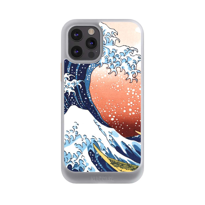 iPhone 12 Pro NIVOcore La Grande Vague de Kanagawa Rouge