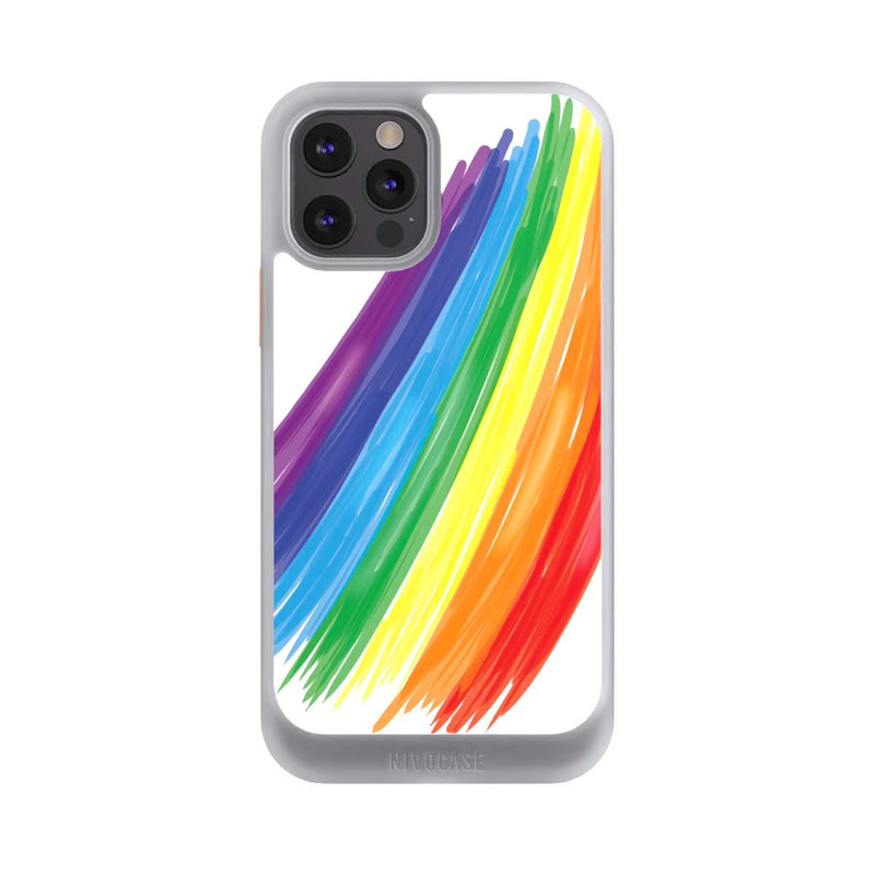 iPhone 12 Pro NIVOcore Rainbow Paint Brush