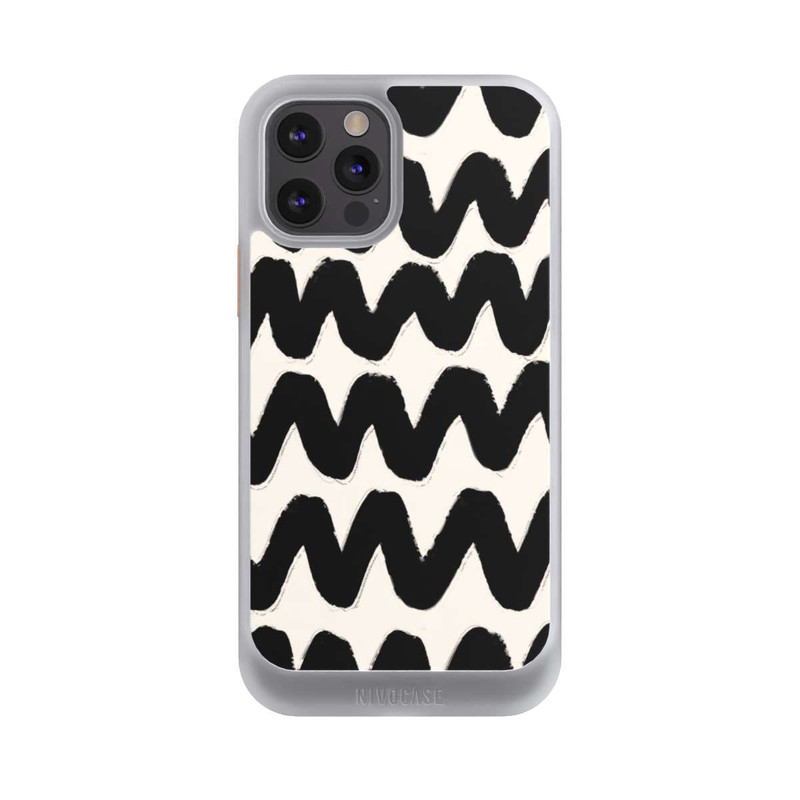 iPhone 12 Pro NIVOcore Schwarzes Wellenmuster