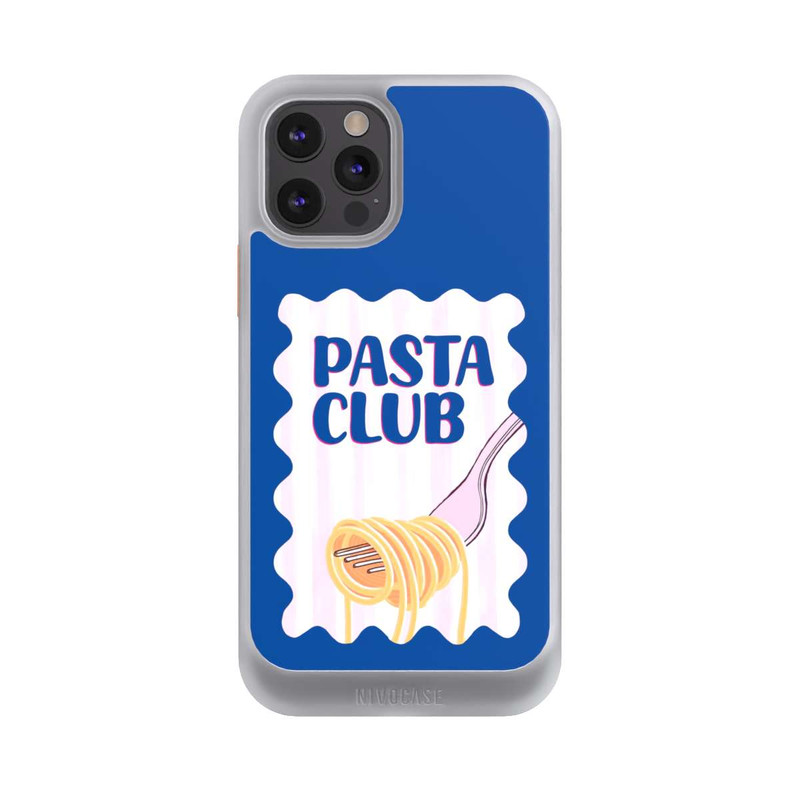 iPhone 12 Pro NIVOcore Pasta Club in Blue and Pink
