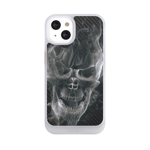 Apple iPhone 13 NIVOcore rauchender Totenkopf Carbon