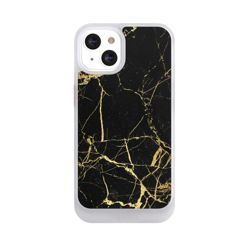 Apple iPhone 13 NIVOcore Schwarzgoldener Marmor-Look