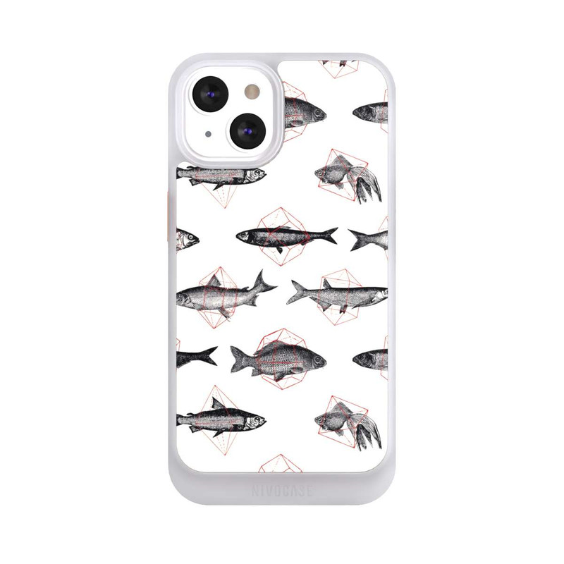 iPhone 13 NIVOcore Fische in Geometrie