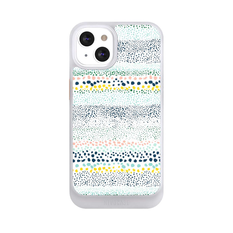 iPhone 13 NIVOcore Petits Points Blanc Texturé