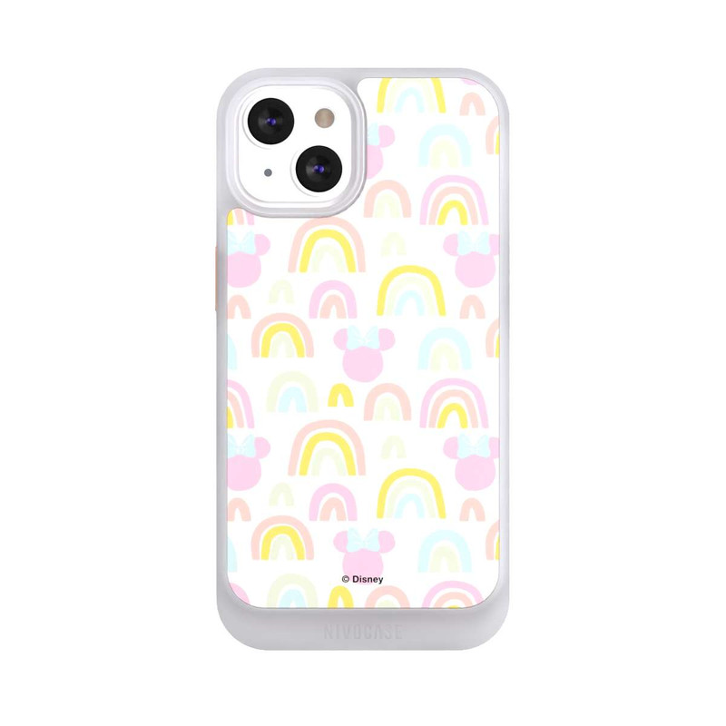 iPhone 13 NIVOcore Minnie Motif arc-en-ciel