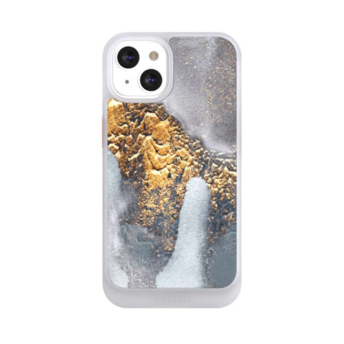 Apple iPhone 13 NIVOcore Beton-Gold-Glitzerlook