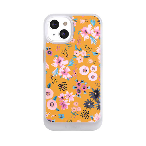 Apple iPhone 13 NIVOcore Petites Fleurs Jaune Moutarde