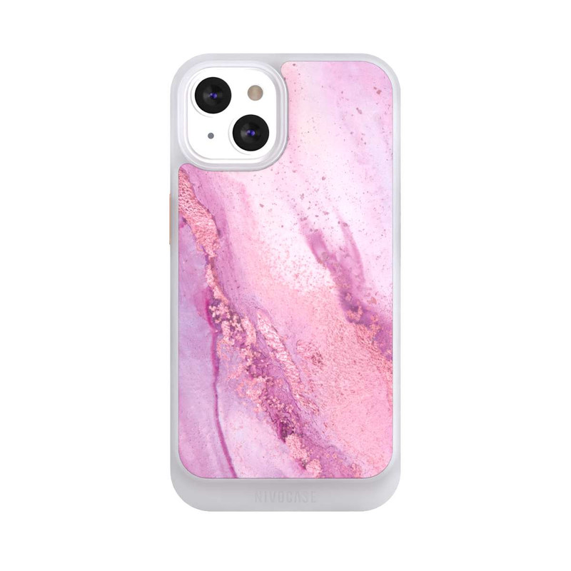 iPhone 13 NIVOcore Purple Marble Wall Ink