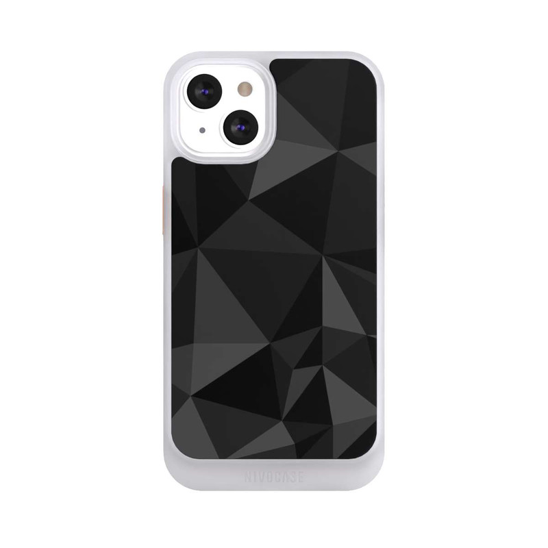 iPhone 13 NIVOcore Polygonmuster schwarz