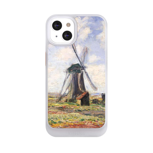 Apple iPhone 13 NIVOcore Tulpenfelder mit der Rijnsburger Windmühle von Claude Monet