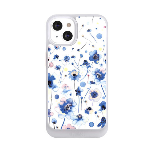 Apple iPhone 13 NIVOcore Aquarelltinte blaue Blumen