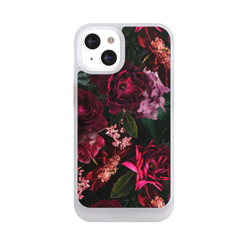 Apple iPhone 13 NIVOcore Dunkle romantische Vintage Rosen und Pfingstrosen