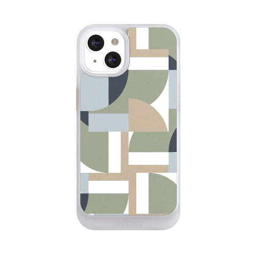 Apple iPhone 13 NIVOcore Futuristische Bauhaus Polygone Beige