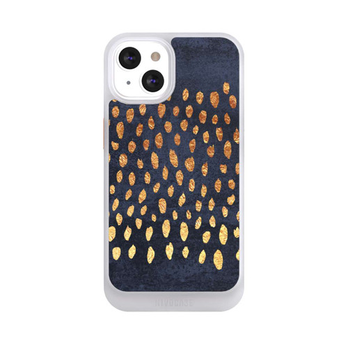 Apple iPhone 13 NIVOcore Muster Gold und Marine
