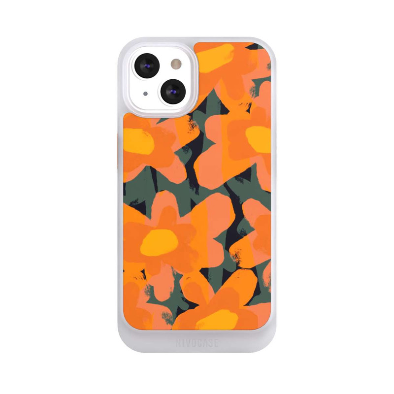 iPhone 13 NIVOcore Blumenwiese Orange
