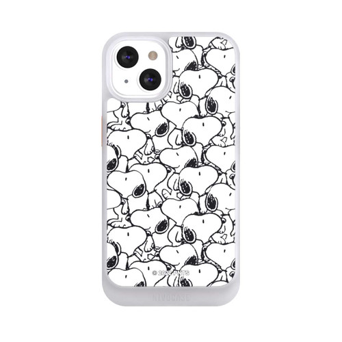 Apple iPhone 13 NIVOcore Snoopy Muster Schwarz und Weiß