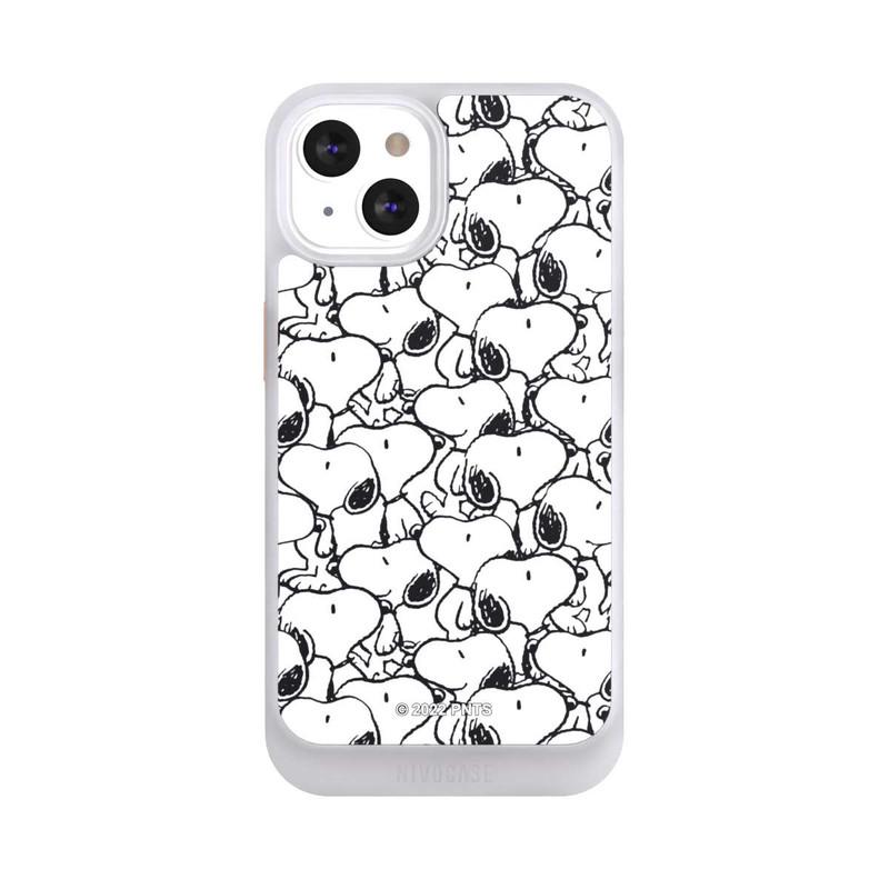 iPhone 13 NIVOcore Snoopy Muster Schwarz und Weiß