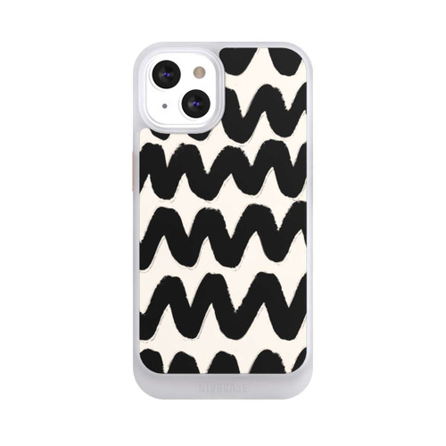 Apple iPhone 13 NIVOcore Vagues Noires Pattern
