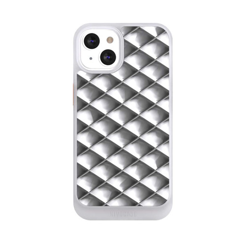 Apple iPhone 13 NIVOcore Glamour Silver Squares