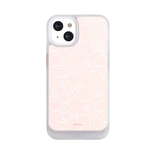 Apple iPhone 13 NIVOcore Micky Line Art Muster Rosa