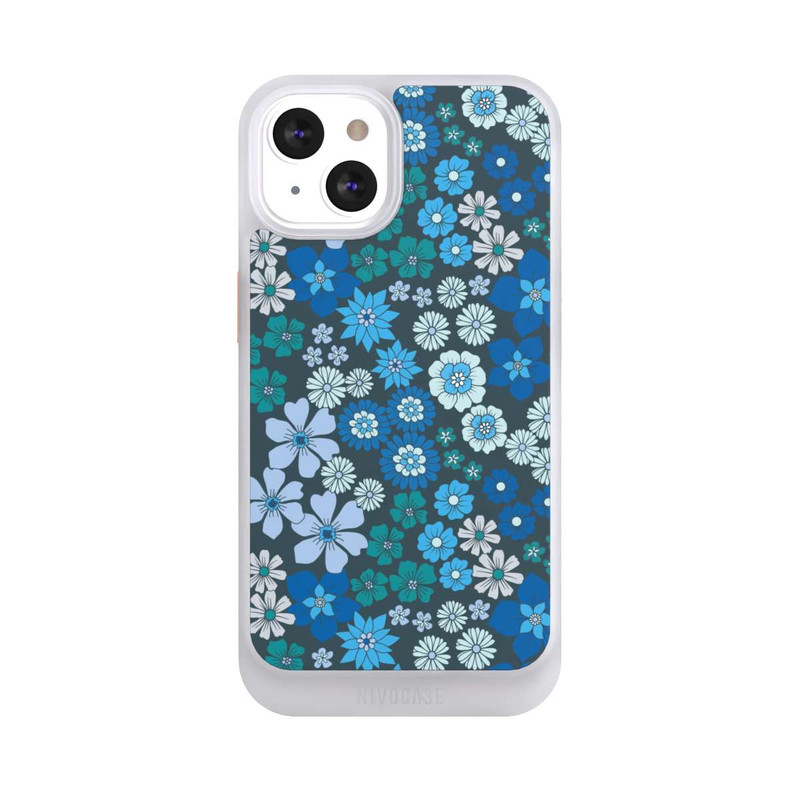 iPhone 13 NIVOcore Blaue Blumen DeinDesign