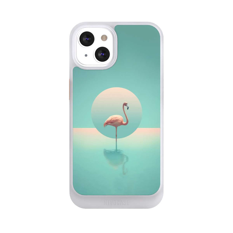 iPhone 13 NIVOcore Flamant dans la piscine