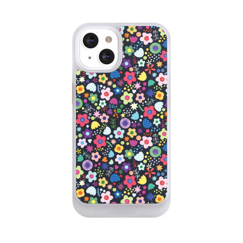 Apple iPhone 13 NIVOcore Psychedelic Flowers Multi Black
