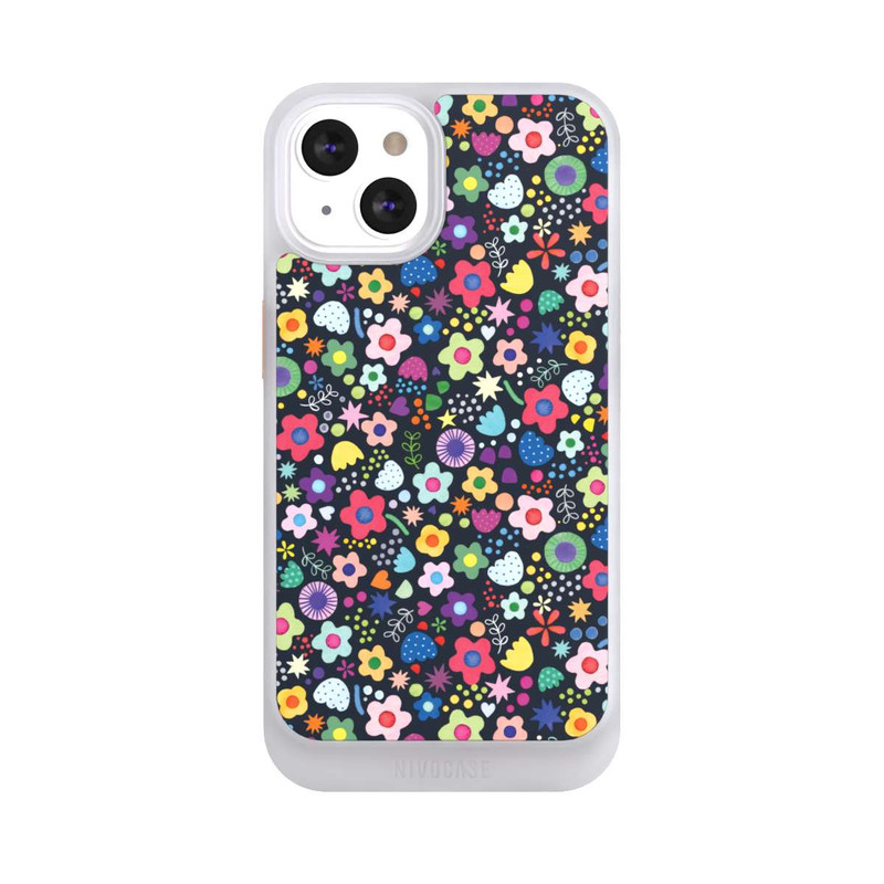 iPhone 13 NIVOcore Psychedelic Flowers Multi Black