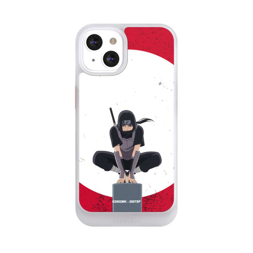 Apple iPhone 13 NIVOcore Itachi Uchiha Symbol Roter Hintergrund