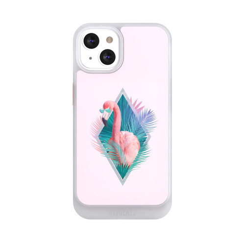 Apple iPhone 13 NIVOcore Tropische Pflanzen Flamingo