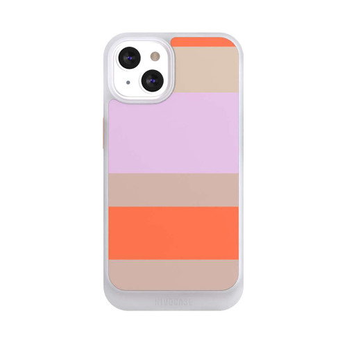 Apple iPhone 13 NIVOcore Moca Lila Orange Stripes