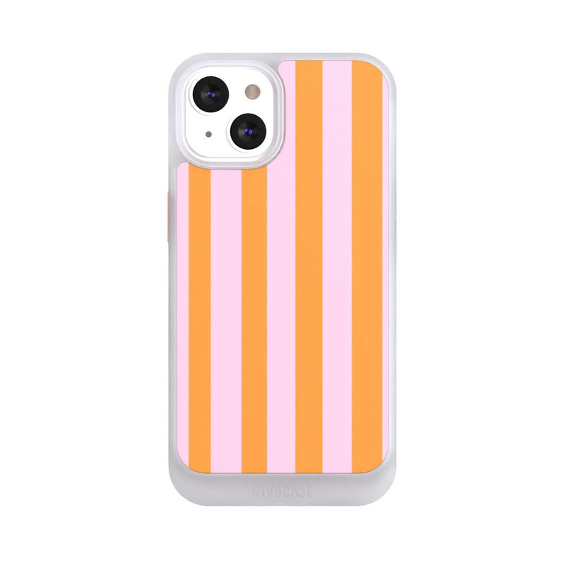 iPhone 13 NIVOcore Orange Rosa Streifen