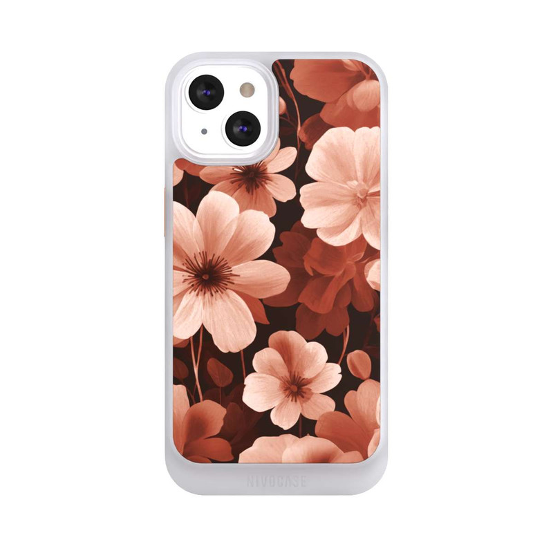 iPhone 13 NIVOcore Rote Negativblumen mit KI
