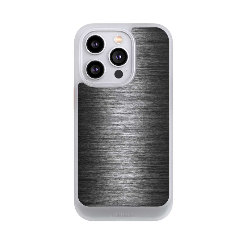 iPhone 14 Pro NIVOcore Metal Look - Anthrazit
