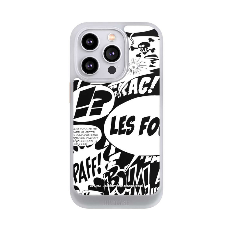 iPhone 14 Pro NIVOcore Sprechblasen Asterix Schwarz