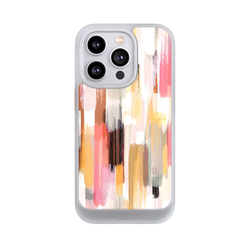 iPhone 14 Pro NIVOcore Coups de pinceau abstraits Nuances d'automne