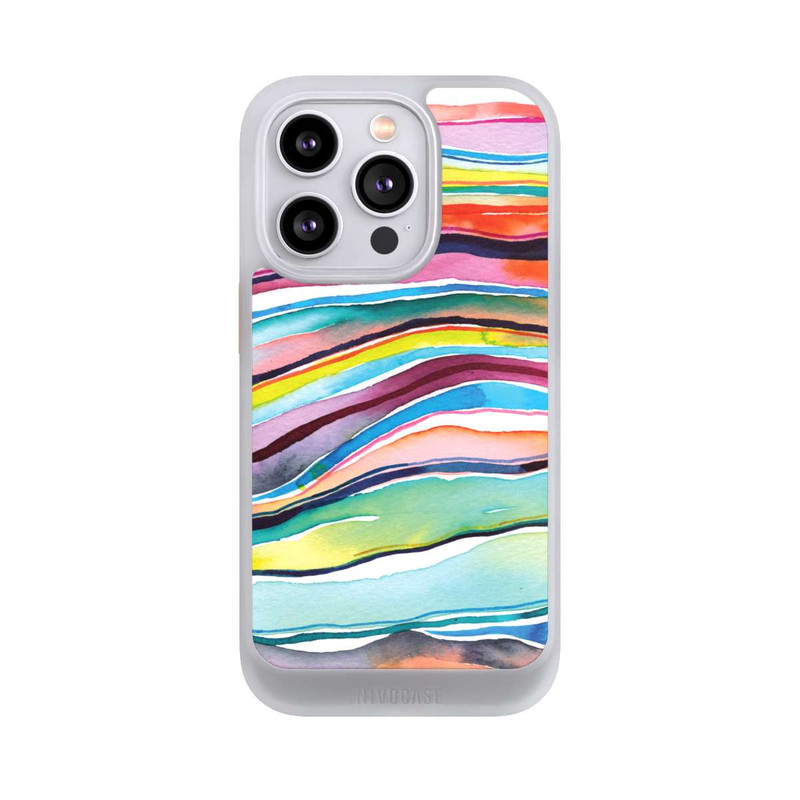 iPhone 14 Pro NIVOcore Aquarell Achatschichten