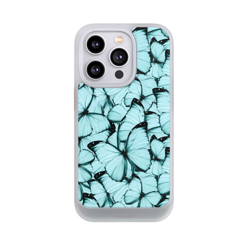 Apple iPhone 14 Pro NIVOcore Teal Schmetterlinge