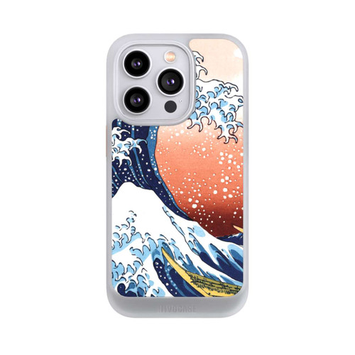 Apple iPhone 14 Pro NIVOcore La Grande Vague de Kanagawa Rouge