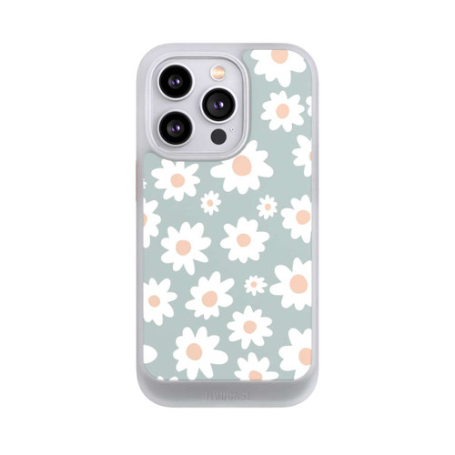 Apple iPhone 14 Pro NIVOcore Gänseblümchen Muster grün