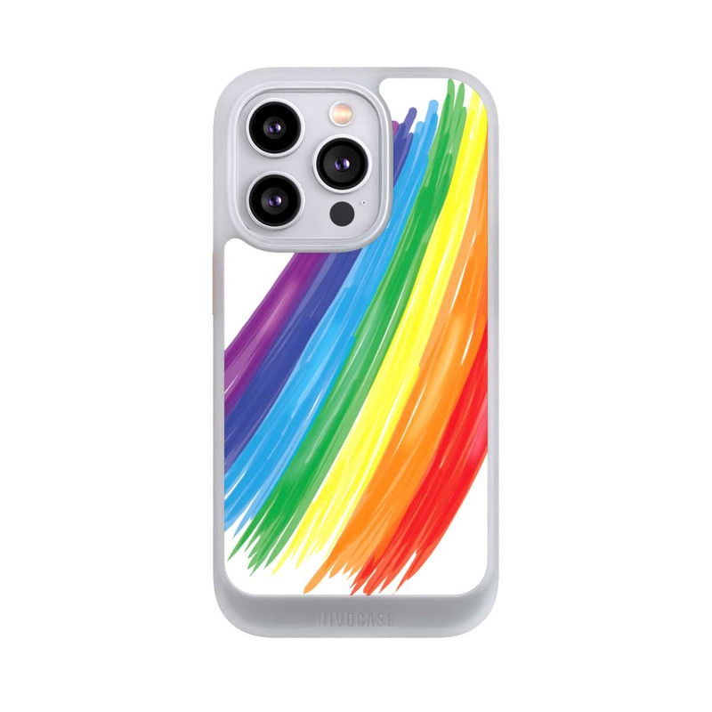 iPhone 14 Pro NIVOcore Rainbow Paint Brush