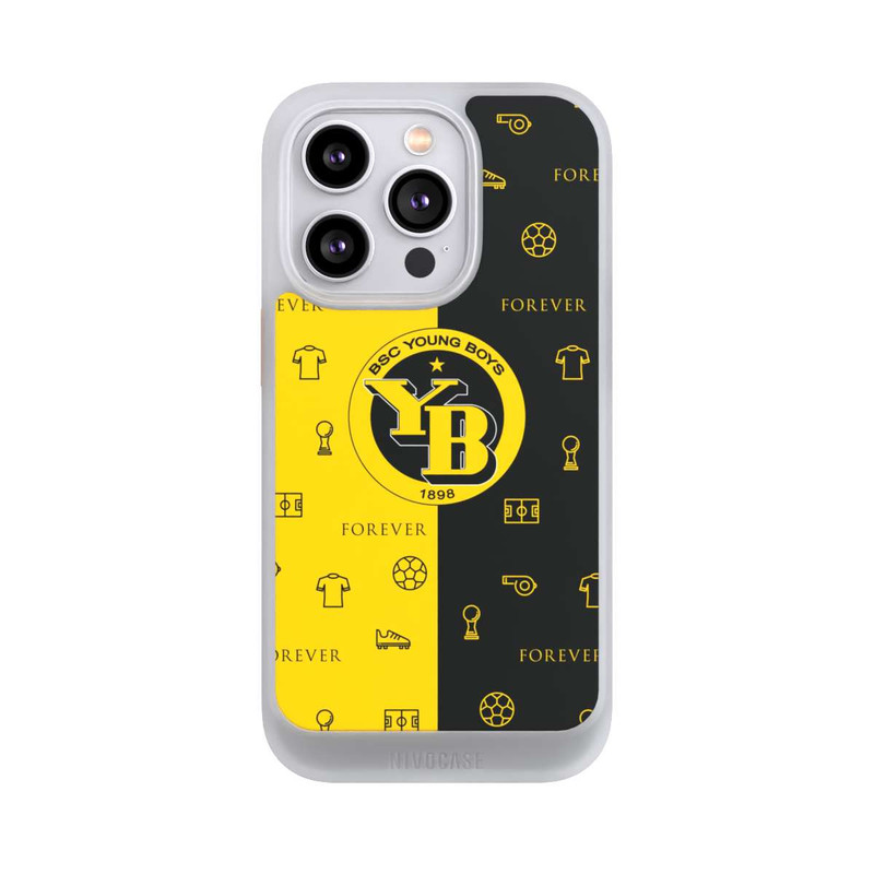 iPhone 14 Pro NIVOcore BSC YB Gelb Schwarz Muster
