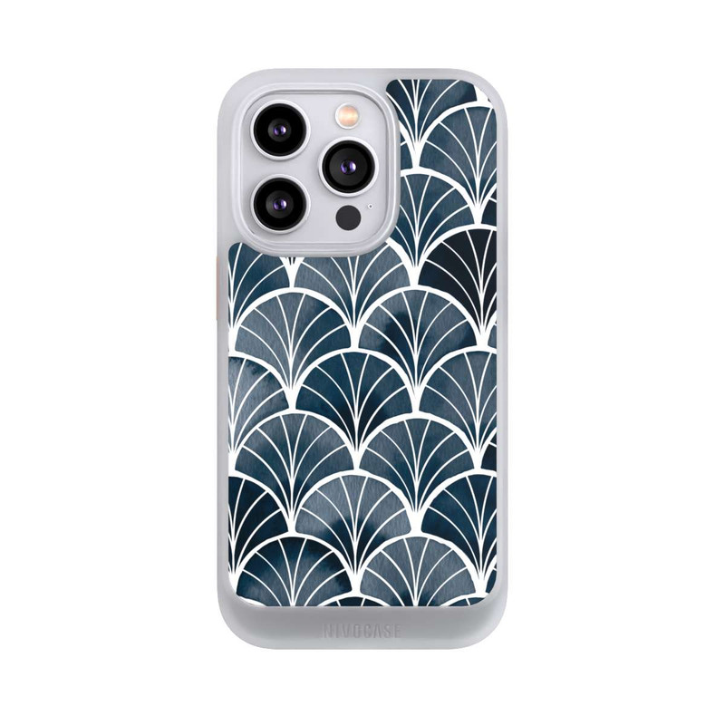 iPhone 14 Pro NIVOcore Botanical Breeze Art Deco Grey