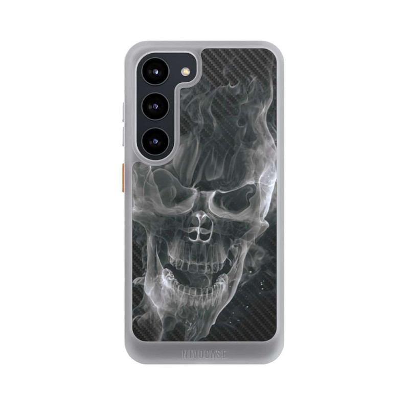 Galaxy S23 NIVOcore rauchender Totenkopf Carbon