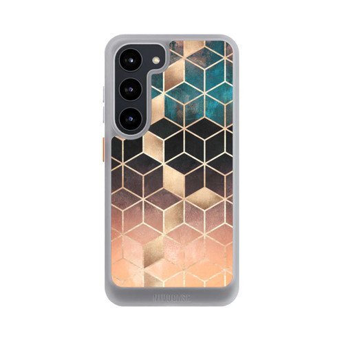 Samsung Galaxy S23 NIVOcore Cubes de rêve imprimé doré