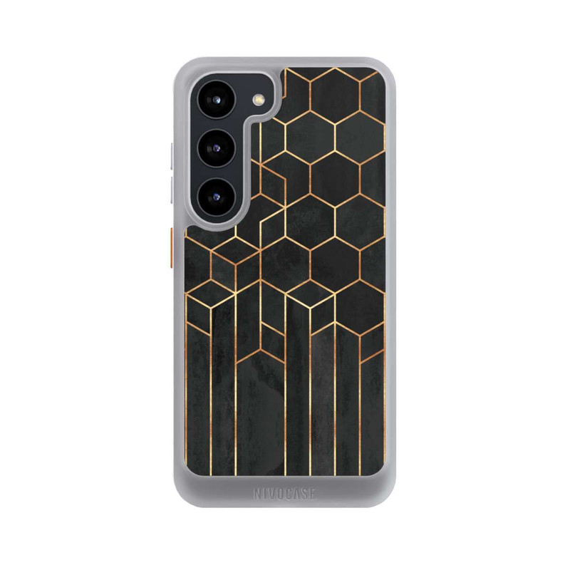 Galaxy S23 NIVOcore Hexagones noirs