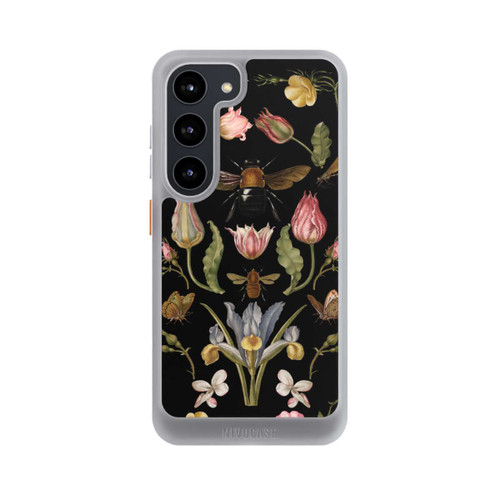 Samsung Galaxy S23 NIVOcore Wildblumen und Biene Schwarz