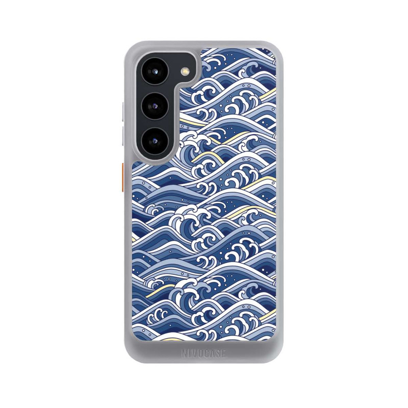 Galaxy S23 NIVOcore Vagues bleues kanagawa